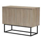 Buffet Dabia sonoma-black metal leg 100x40x74cm - Image 5