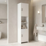 Column-cabinet Perlina white 40x32x175cm