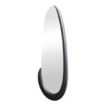 Oval mirror Marly black MDF 50.5x4x127cm