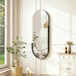 mirror Asteria black MDF with black metal 45x5.0x105cm - Image 2