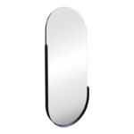 mirror Asteria black MDF with black metal 45x5.0x105cm