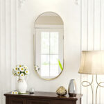 mirror Asteria gold MDF with gold metal 45x5x105cm - Image 2