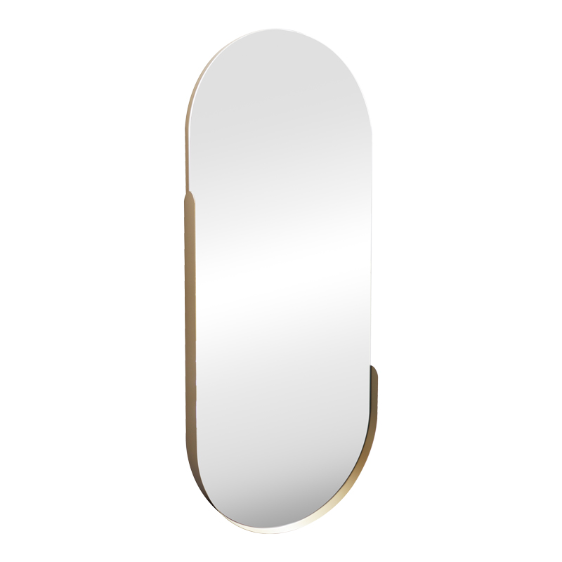 233-000053 mirror Asteria gold MDF with gold metal 45x5x105cm - Image 1