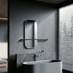 mirror Lunaria black MDF 60x11.5x60cm - Слика 2