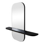 mirror Lunaria black MDF 60x11.5x60cm