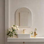 mirror Selene white MDF 46.0x1.2x60.0cm - Image 2