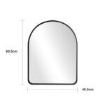 mirror Selene white MDF 46.0x1.2x60.0cm - Image 4