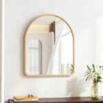 mirror Selene MDF in natural finish 46x1.2x60cm - Image 2
