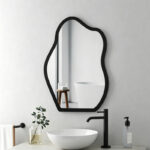 mirror Evanthia black MDF 36x1.2x56cm - Слика 2