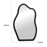 mirror Evanthia black MDF 36x1.2x56cm - Слика 4