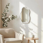 mirror Evanthia white MDF 36x1.2x56cm - Слика 2