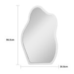 mirror Evanthia white MDF 36x1.2x56cm - Слика 4