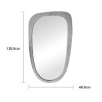mirror Phaedra MDF nature finish 74x2.5x120 cm - Image 4