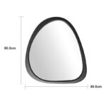 mirror Ione black MDF 55x2.5x60 cm - Image 4