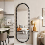 mirror Myrtus black metal 40x2,5x160 cm - Image 2