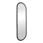 mirror Myrtus black metal 40x2,5x160 cm