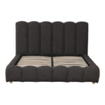 Nuvem bed, anthracite boucle fabric, with storage space 160x200cm - Image 5