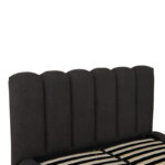 Nuvem bed, anthracite boucle fabric, with storage space 160x200cm - Image 6