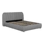 Double bed Leblank grey fabric with storage space 160x200cm - Image 2
