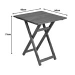 Table Retto beech walnut impregnation 60x60x75cm - Image 3