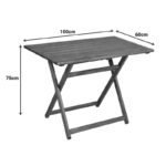 Table Retto beech walnut impregnation 100x60x75cm - Image 3