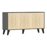 Buffet Billie anthracite-sonoma 149x40x77cm - Слика 3