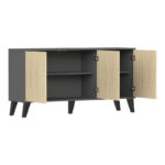 Buffet Billie anthracite-sonoma 149x40x77cm - Слика 4