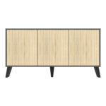 Buffet Billie anthracite-sonoma 149x40x77cm - Слика 5