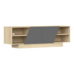 TV unit Stevie sonoma-anthracite 160x40x50cm - Image 3