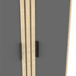 Shoe cabinet Shoby anthracite-sonoma 70.5x30x91cm - Слика 6