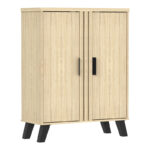 Shoe cabinet Shoby sonoma 70.5x30x91cm - Слика 3
