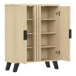 Shoe cabinet Shoby sonoma 70.5x30x91cm - Слика 4