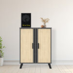 Shoe cabinet Shoby sonoma-anthracite 70.5x30x91cm