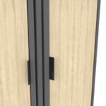 Shoe cabinet Shoby sonoma-anthracite 70.5x30x91cm - Слика 5