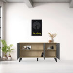 Buffet Billie sonoma-anthracite 149x40x77cm - Слика 2