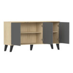 Buffet Billie sonoma-anthracite 149x40x77cm - Слика 4