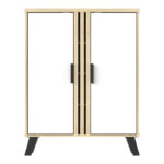 Shoe cabinet Shoby white-sonoma 70.5x30x91cm - Слика 6