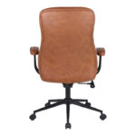 Manager's office chair Philareti brown PU 74x71.5x108-118cm - Image 5