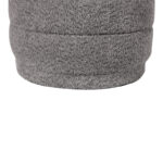 Stool-trunk Bettia teddy fabric grey D41x38.5cm - Image 3