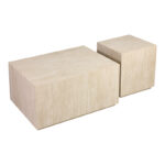 Coffee tables set 2pcs Sandu mdf in travertine look - Слика 4
