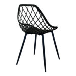 Chair Suan black pp-black metal leg 49x51x86cm - Слика 2