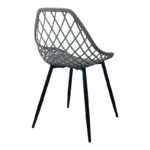 Chair Suan athracite pp-black metal leg 49x51x86cm - Слика 2
