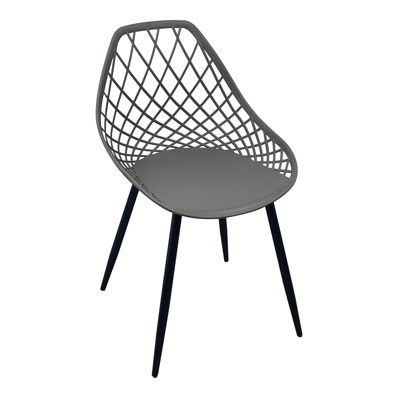270-000075 Chair Suan athracite pp-black metal leg 49x51x86cm - Слика 1