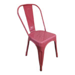 Utopia chair metal terracotta 44x44x85cm