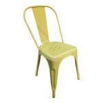 Utopia chair metal yellow 44x44x85cm