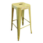 Bar stool Utopia metal yellow 42x42x76cm