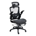 Work chair manager Zenyk mesh black 63x70x126cm - Слика 5