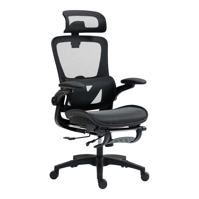 275-000026 Work chair manager Zenyk mesh black 63x70x126cm - Слика 1
