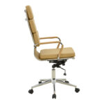 Manager office chair Tokyo with beige pu 55.5x52x108cm - Слика 3