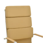 Manager office chair Tokyo with beige pu 55.5x52x108cm - Слика 6